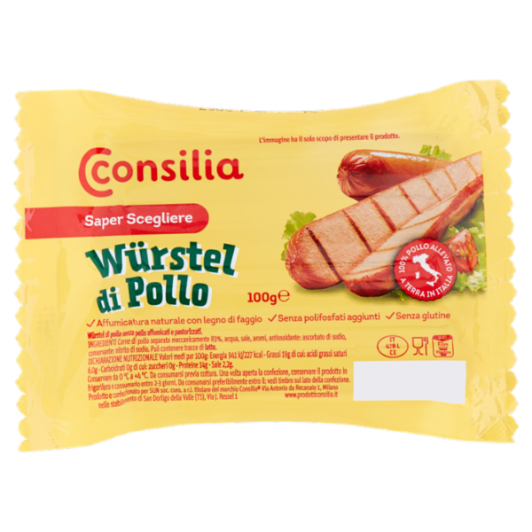 Consilia Saper Scegliere Würstel di Pollo 100 g