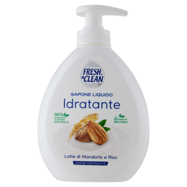 Fresh & Clean Sapone Liquido Idratante Latte di Mandorla e Riso 300 ml