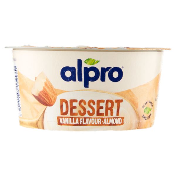 ALPRO Dessert Fresco 100% Vegetale, Gusto Mandorla Vaniglia, Senza Lattosio, Senza Conservanti, 135g