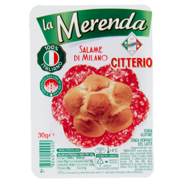 Citterio la Merenda Salame di Milano 30 g