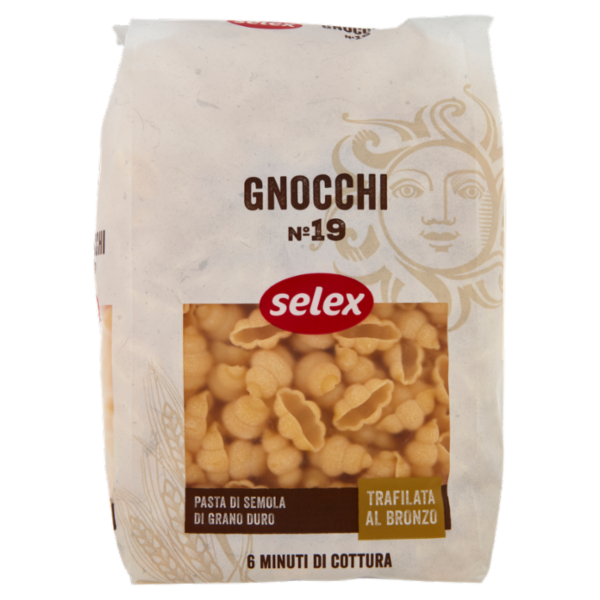 Selex Pasta di Semola Trafilata al Bronzo Gnocchi 500 g