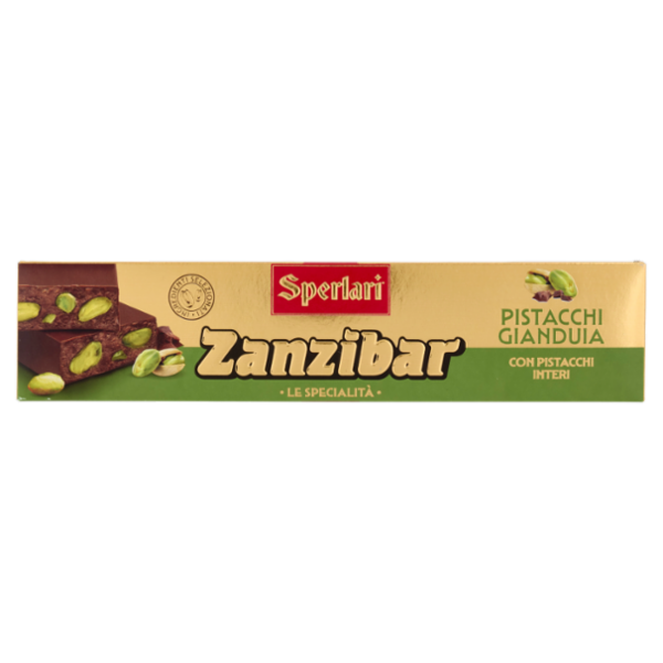 Sperlari Zanzibar le Specialità Pistacchi Gianduia con Pistacchi Interi 200 g