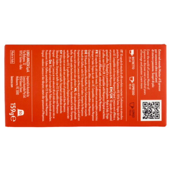 Lavazza Suerte Compatibile con Nespresso Original 30 Capsule 159 g