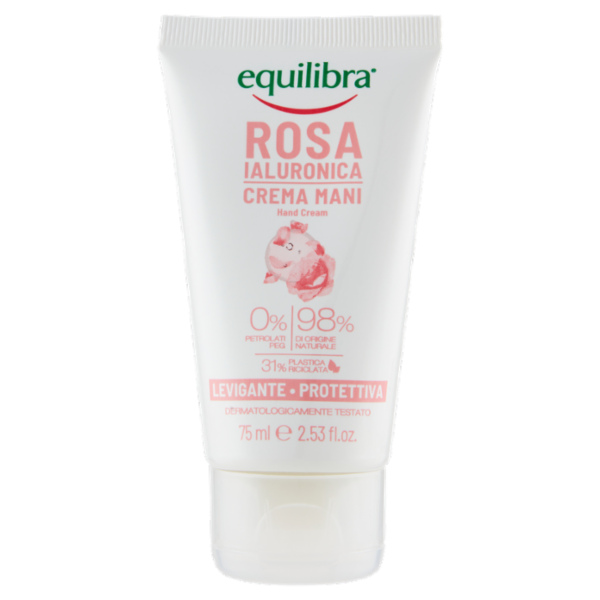 equilibra Rosa Ialuronica Crema Mani Levigante - Protettiva 75 ml