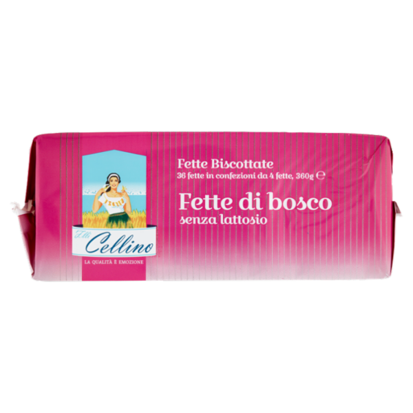 F.lli Cellino Fette di bosco senza lattosio Fette Biscottate 360 g
