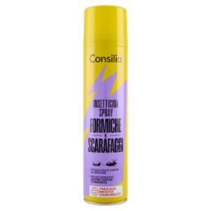 Consilia Insetticida Spray Contro Scarafaggi, Formiche e Insetti Striscianti 400 Ml