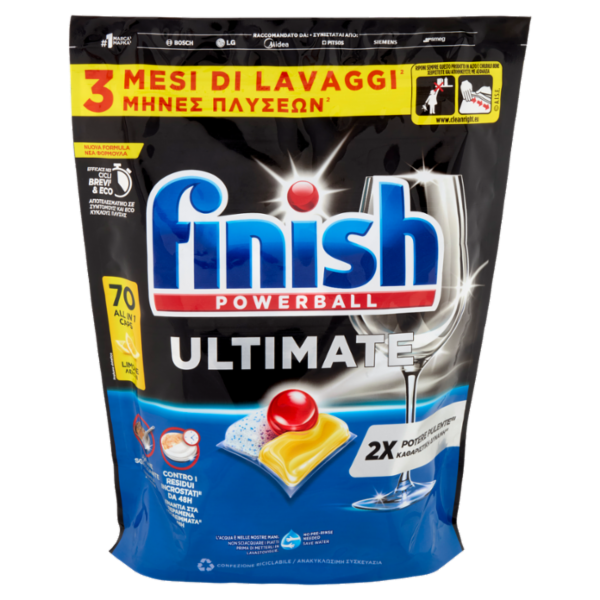 Finish Ultimate Limone pastiglie lavastoviglie 70 lavaggi 903 g