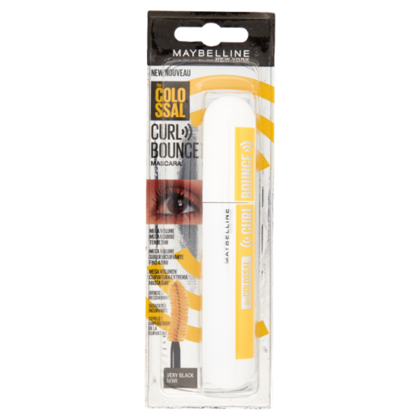 Maybelline New York Colossal Curl Bounce Mascara, Very Black, 10 ml