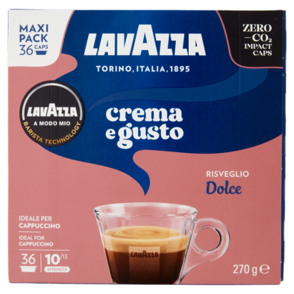 Lavazza A Modo Mio crema e gusto Dolce 36 capsule 270 g