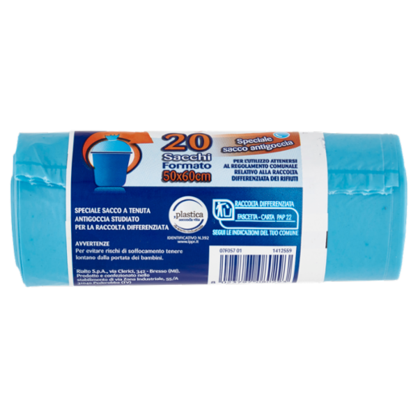 IL GIGANTE Sacco Rifiuti Famiglia Formato 50x60cm 20 pz