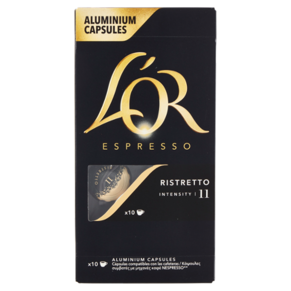 L'Or Espresso Ristretto 11- 10 Capsule Caffè Compatibili con Macchine Nespresso*® Original 52g
