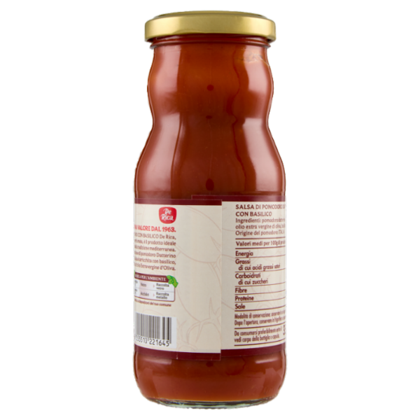 De Rica Datterino Salsa Pronta con Basilico 350 g