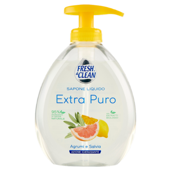 Fresh & Clean Sapone Liquido Extra Puro Agrumi e Salvia 300 ml