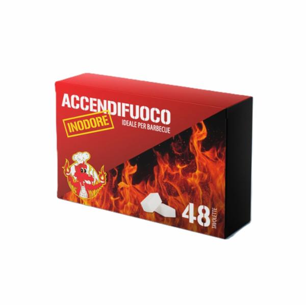 Grilly Accendifuoco Inodore 48 Tavolette