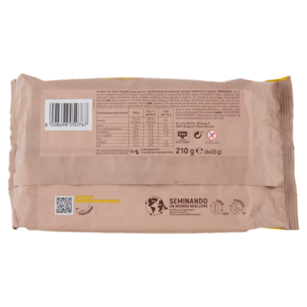 Schär Crackers ai Cereali Integrali 6 x 35 g