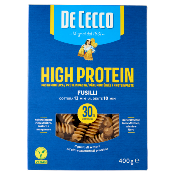 PDe Cecco High Protein Fusilli n° 34 400 g