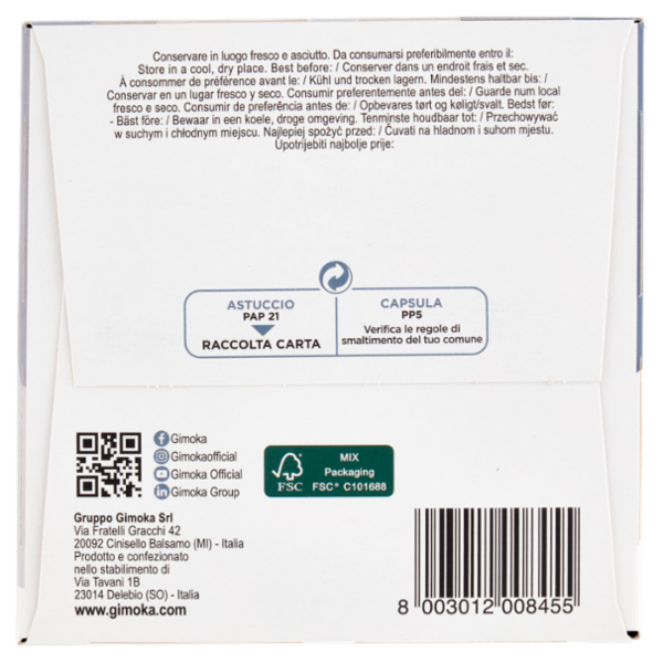 Gimoka Espresso Deciso Compatibile Nescafè* Dolce Gusto* 16 Capsule 112 g