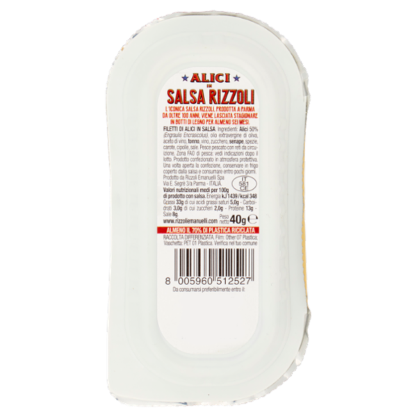 Rizzoli Alici in Salsa Rizzoli 40 g