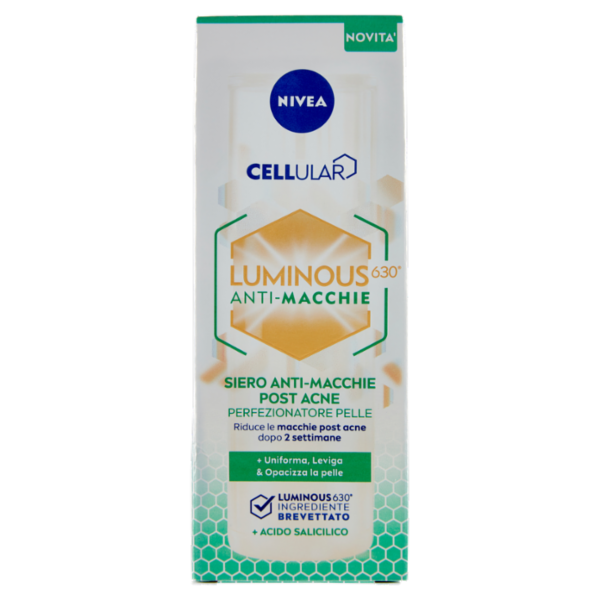 Nivea Cellular Luminous630 Anti-Macchie Siero Anti-Macchie Post Acne Perfezionatore Pelle 30 ml