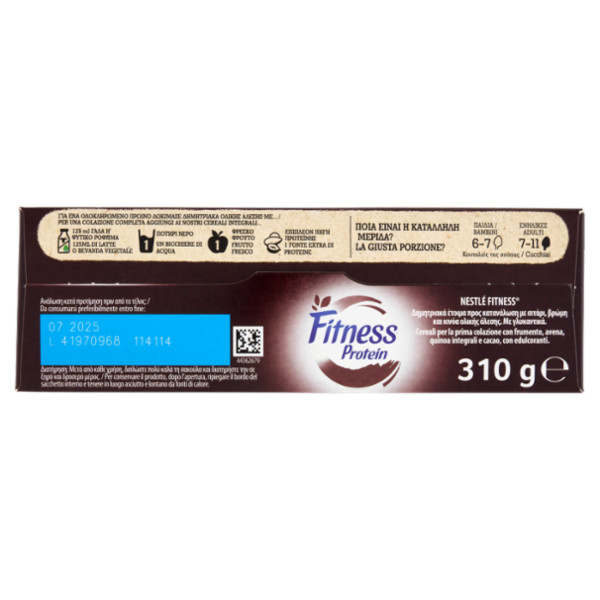 FITNESS Protein Cacao Cereali Integrali con Frumento, Avena e Quinoa 310g