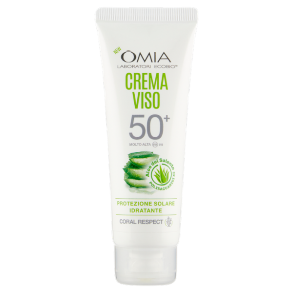 Omia Laboratori Ecobio Crema Viso 50⁺ Molto Alta Aloe del Salento 50 ml
