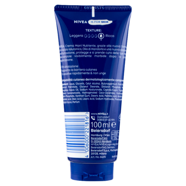 Nivea Crema Mani Nutriente Pelle secca 100 ml