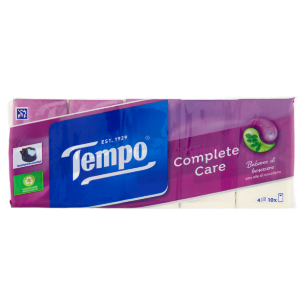 Tempo Complete Care Fazzoletti 4 veli 10 pz