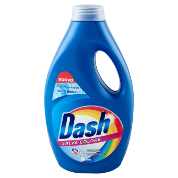 Dash Detersivo Lavatrice Liquido per Bucato Salva Colore 26 Lavaggi 1300 ml