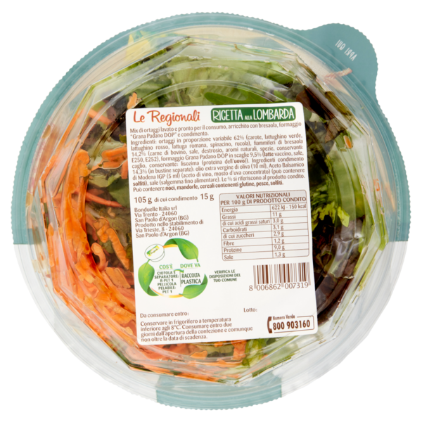 Bonduelle Le Regionali Ricetta alla Lombarda 105 g