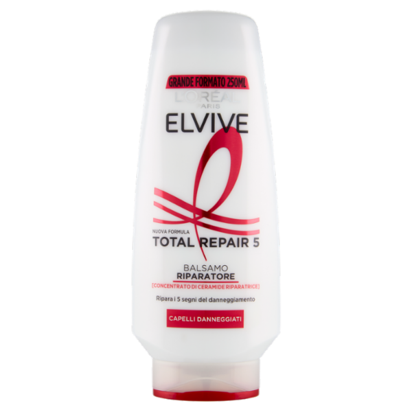 Elvive Total Repair 5 Balsamo Riparatore, per Capelli Danneggiati, 250 ml