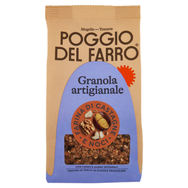 Poggio del Farro Granola artigianale Farina di Castagne e Noci 250 g