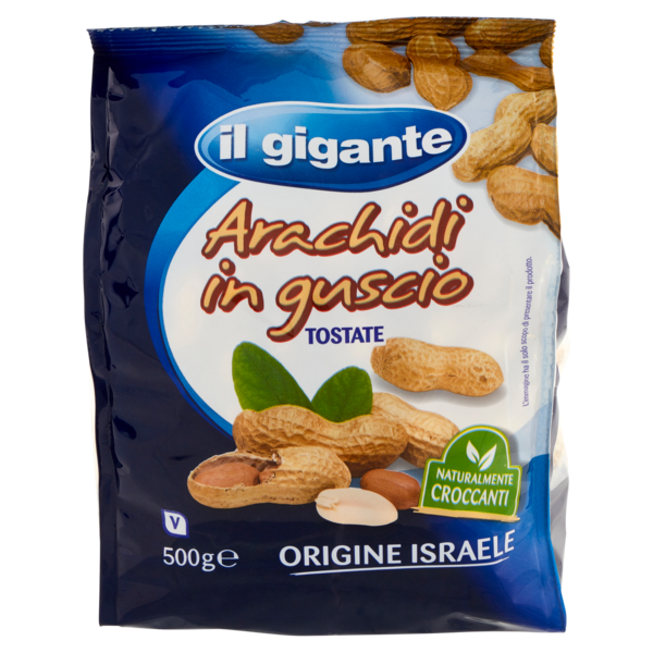 IL GIGANTE Arachidi in guscio Tostate 500 g