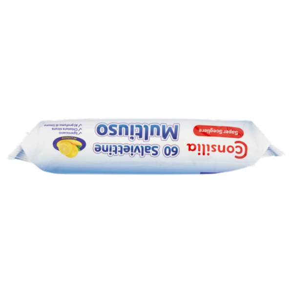 Consilia Saper Scegliere Salviettine Multiuso Superfici dure al Limone 60 pz