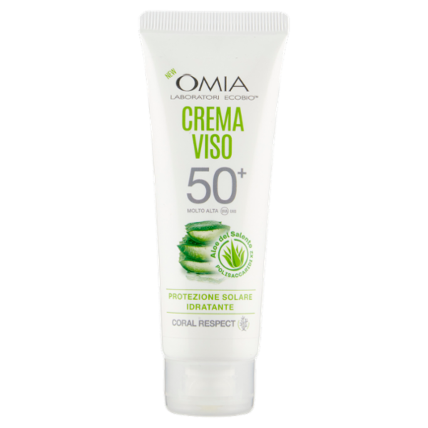 Omia Laboratori Ecobio Crema Viso 50⁺ Molto Alta Aloe del Salento 50 ml