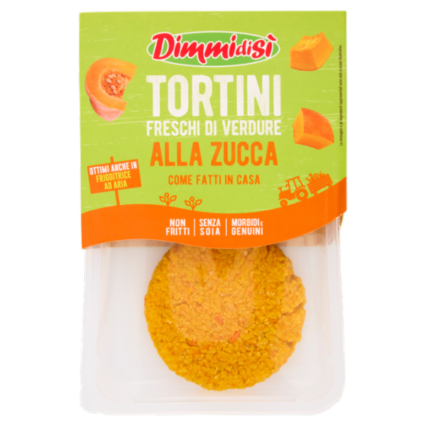 DimmidiSì Tortini Freschi di Verdure alla Zucca 2 x 80 g
