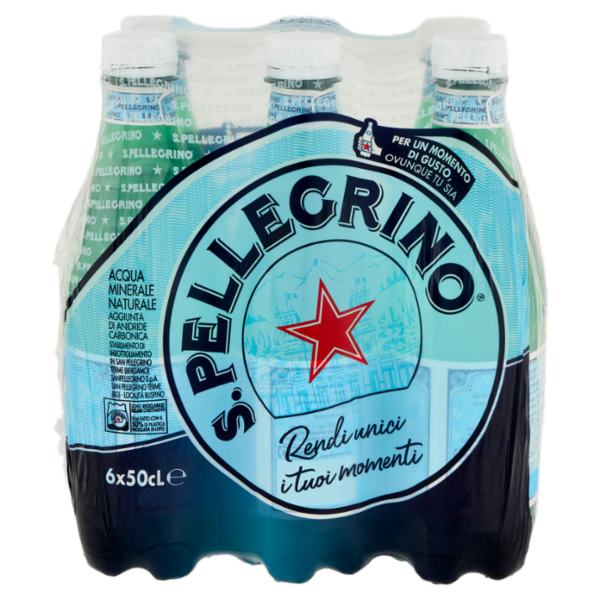 S.PELLEGRINO, Acqua Minerale Frizzante, Pet - 6x500ml
