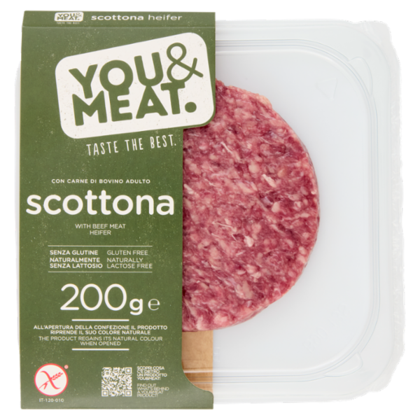 You&Meat Burger con Carne di Bovino Adulto scottona 200 g