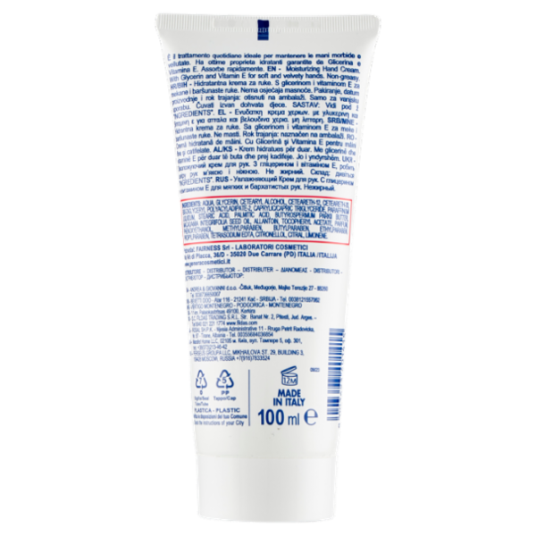 Genera Crema Mani con Glicerina e Vitamina E Idratante 100 ml