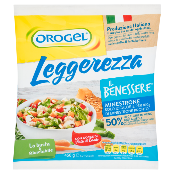 Orogel Il Benessere Leggerezza Minestrone Surgelati 450 g