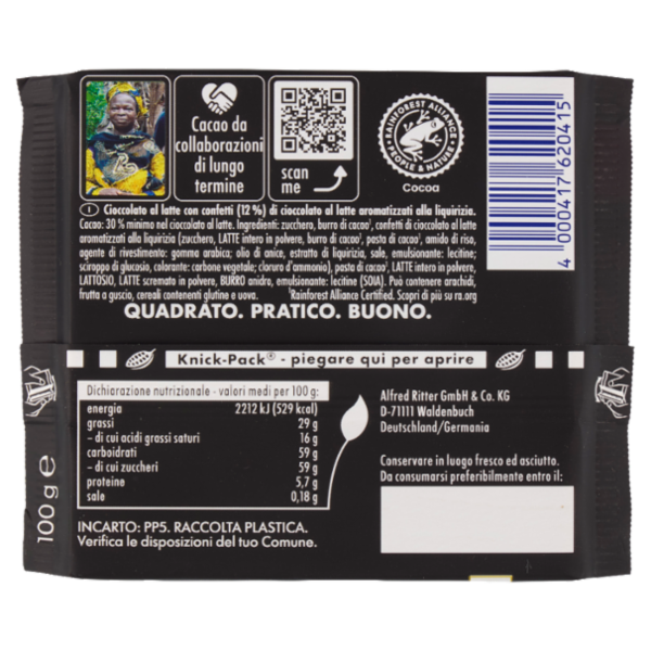 Ritter Sport Liquirizia 100 g