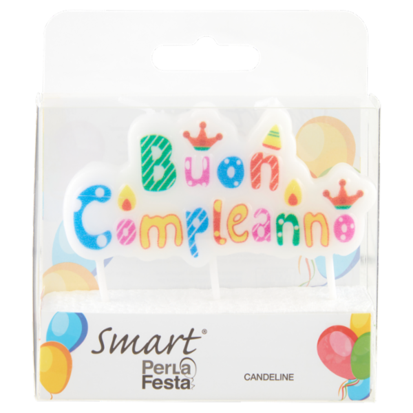 Smart PerLa Festa Candeline Buon Compleanno 1 pz