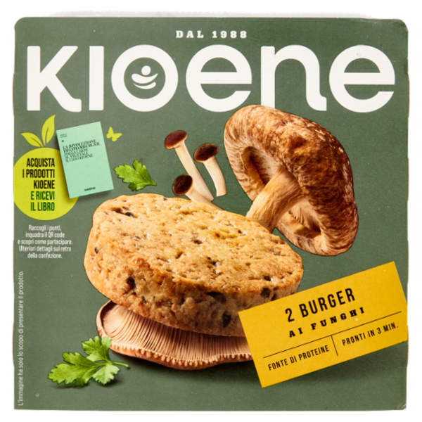 Kioene 2 Burger ai Funghi 200 g