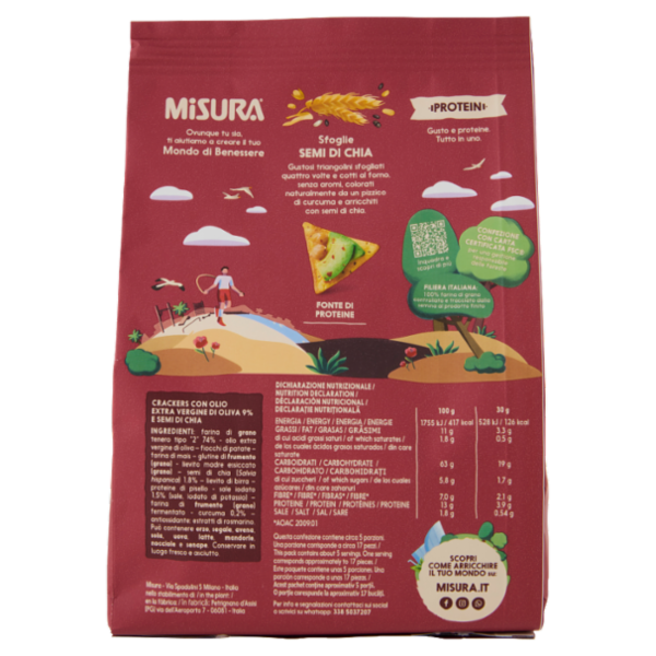 Misura Protein Sfoglie Semi di Chia 170 g
