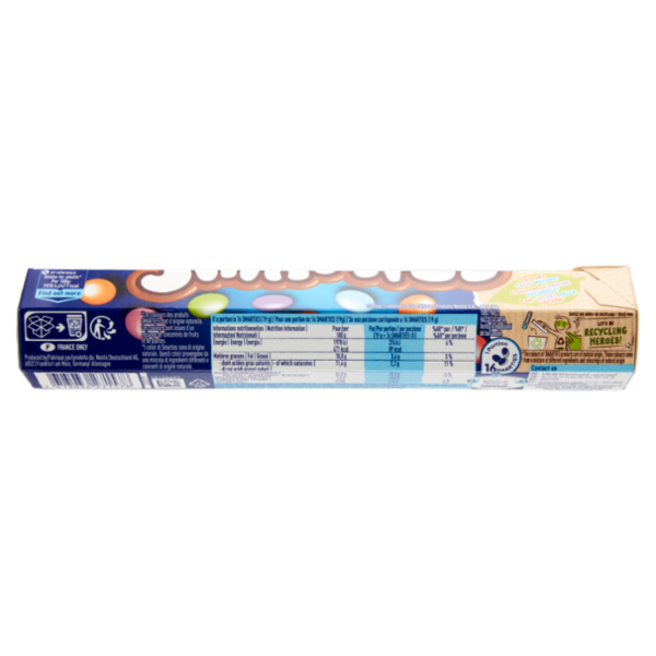 NESTLÉ Smarties Maxi Tubo Confetti ripieni di Cioccolato al Latte tubo 130 g