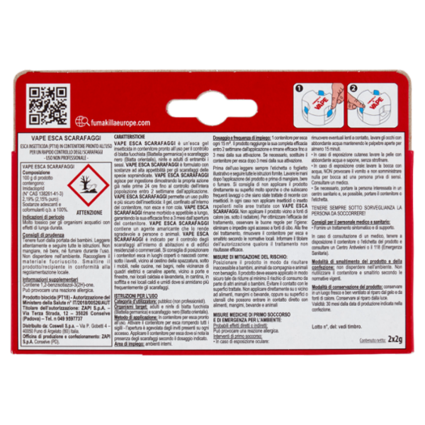 VAPE Esca Scarafaggi 2 x 2 g