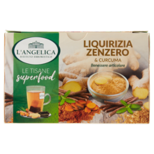 L'Angelica Le Tisane Superfood Liquirizia Zenzero & Curcuma 18 Filtri 33,3 g