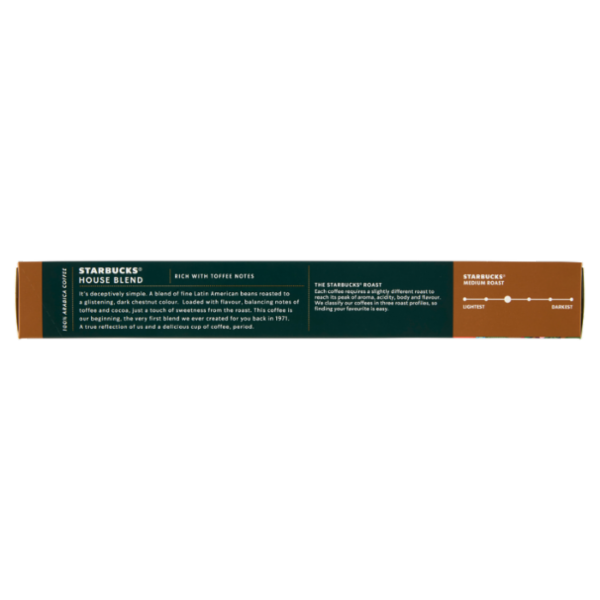 STARBUCKS House Blend by Nespresso Caffè Lungo 10 Capsule 52g