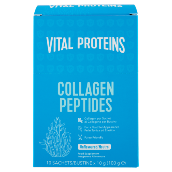 VITAL PROTEINS Collagen Peptides Integratore alimentare in polvere a base collagene bustine 10x10g