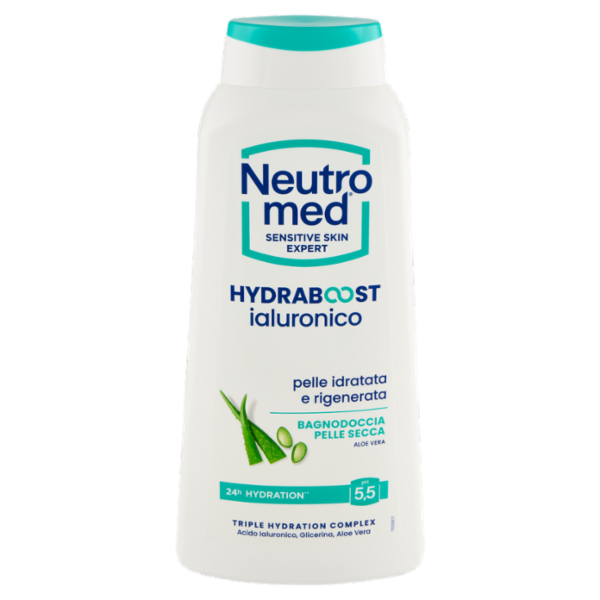 Neutromed Hydraboost ialuronico Bagnodoccia Pelle Secca Aloe Vera pH 5,5 600 ml
