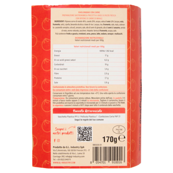 asia mama Fusion Experience Xiaolongbao con Carne 170 g